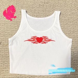 Y2K HEART TANK